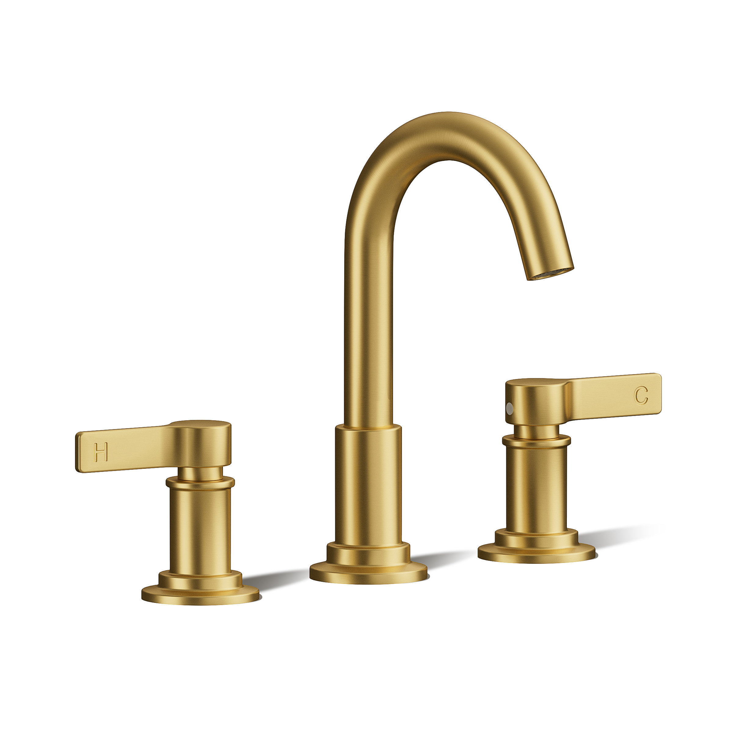 Lezdox Widespread faucet 3 hole, 2-handle Bathroom sink faucet